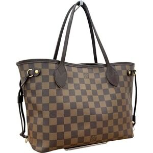 Louis Vuitton Neverfull Damier Ebene Brown Tote Bag